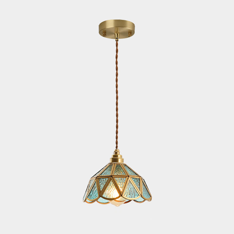 AmberDome | Elegant Tiffany Style Pendant Light