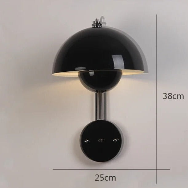 AuroraGlow | LED Mushroom Wall Lamp with Flower Bud Design and Easy Installation