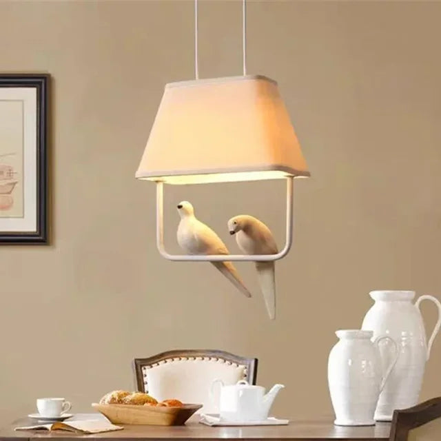 AviryGlow | Elegant Japanese Bird Pendant Lamp