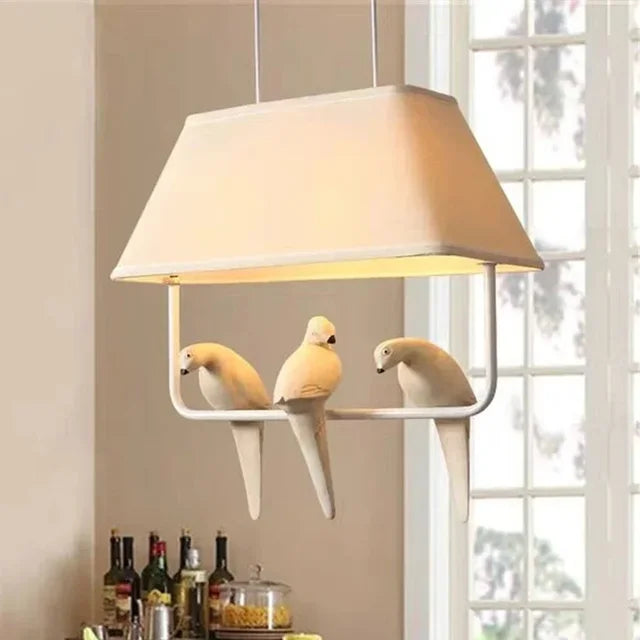 AviryGlow | Elegant Japanese Bird Pendant Lamp