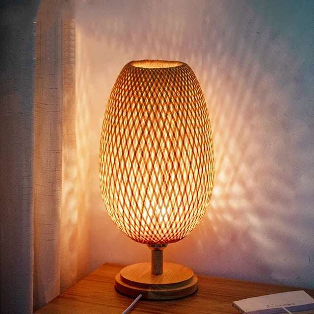 BambooLoom | Natural Bamboo Woven Lamp