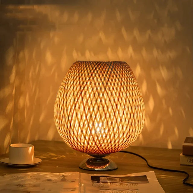 BambooLoom | Natural Bamboo Woven Lamp