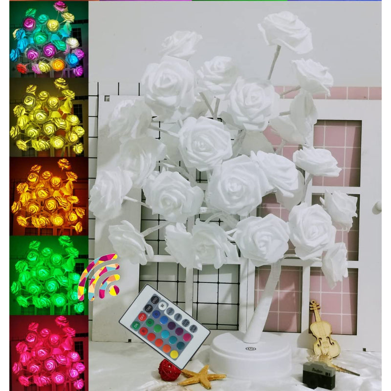BlossomAura | Multicoloured LED Roses
