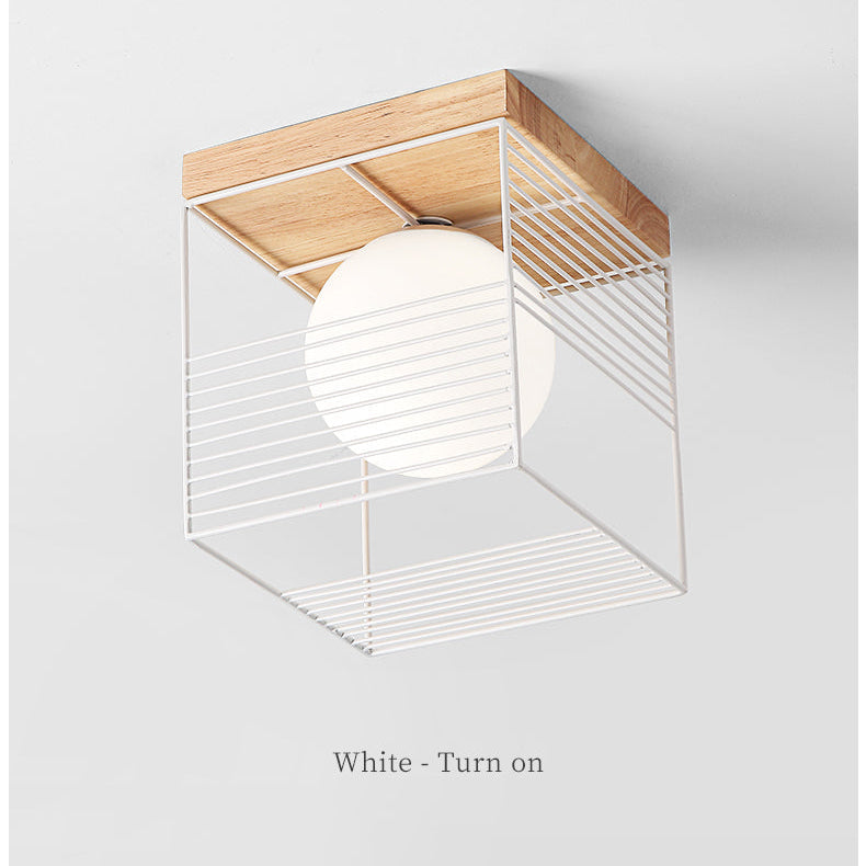 CageGlow | Modern Square Ceiling Light