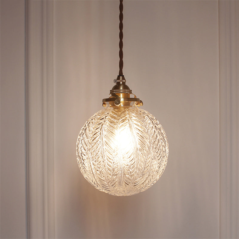 ClearSphere | Sleek Industrial Glass Pendant Light