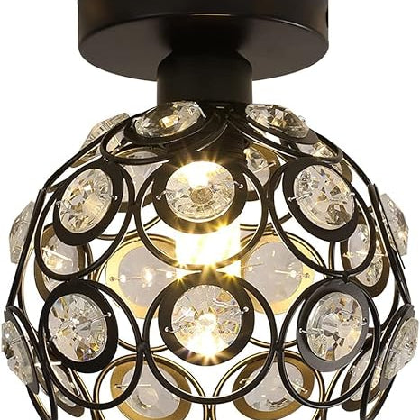 CrystalGleam | Shimmering Crystal Ceiling Light