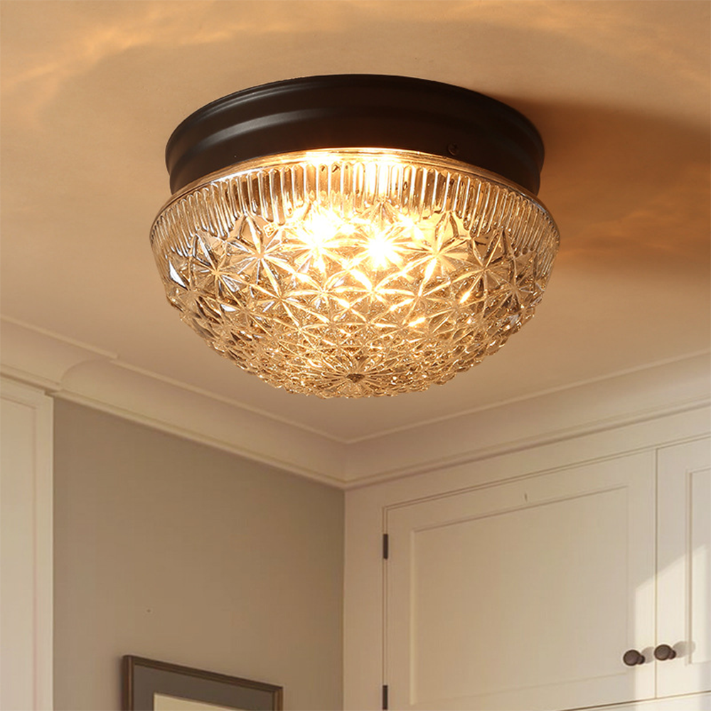 CrystalWave | Stylish Glass Panel Ceiling Light