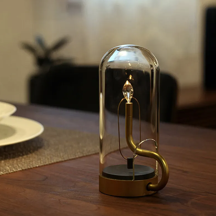 ElysianLight | Glass Dome Table Lamp