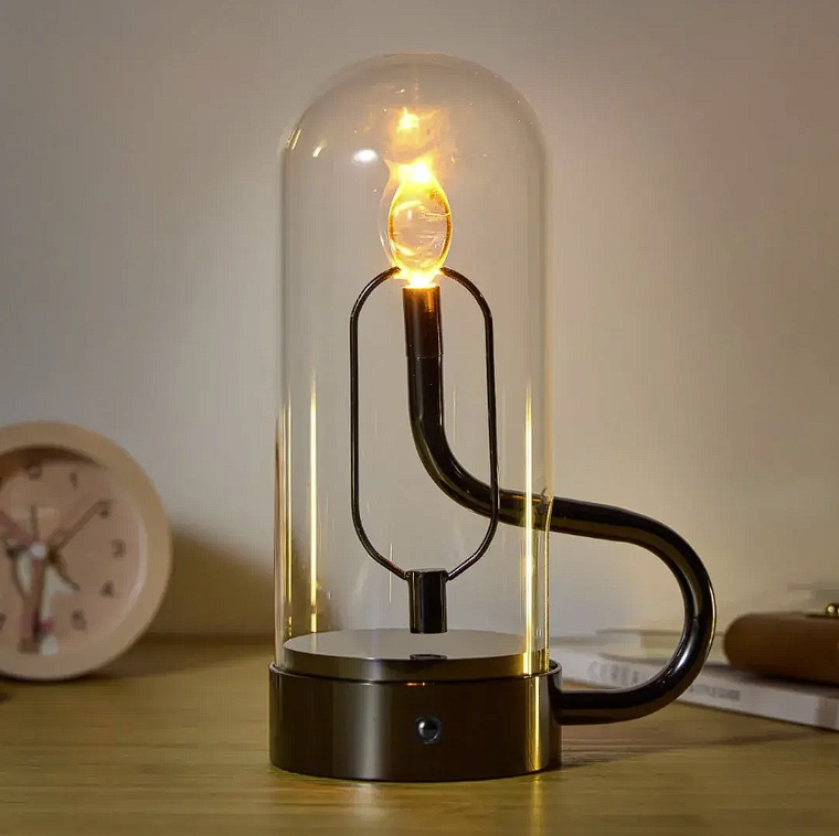 ElysianLight | Glass Dome Table Lamp