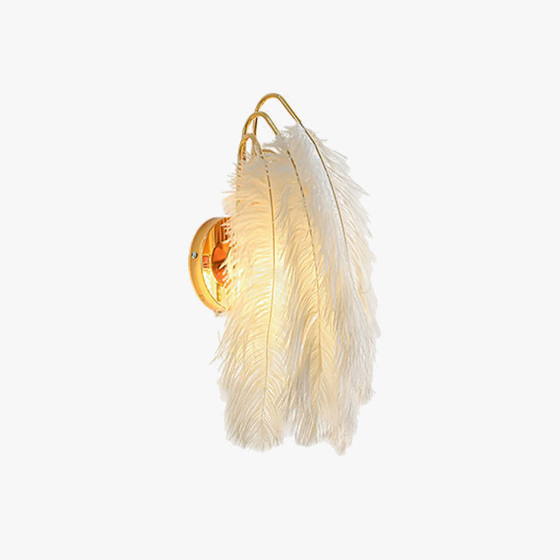 FeatherGlow | Elegant LED Feather Wall Lamp