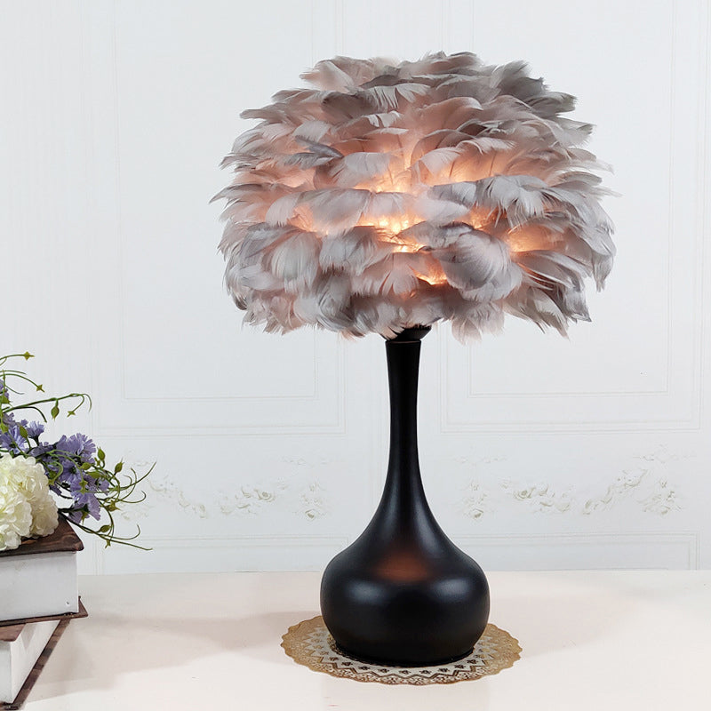 FeatherLuxe | Soft Glow Table Lamp