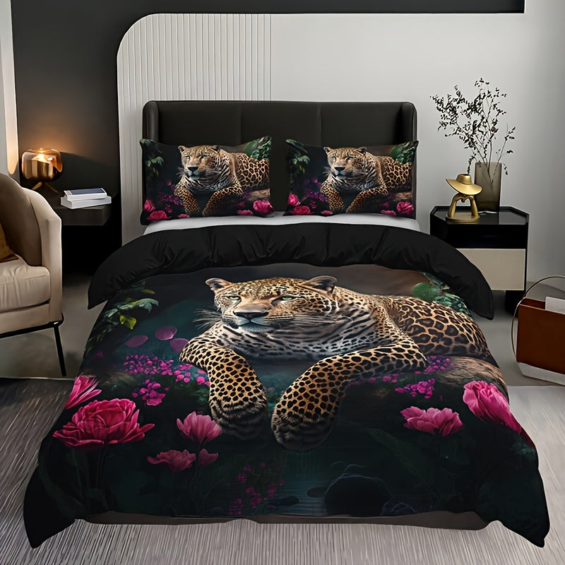 FierceFloral | Chic Animal Print Duvet Set