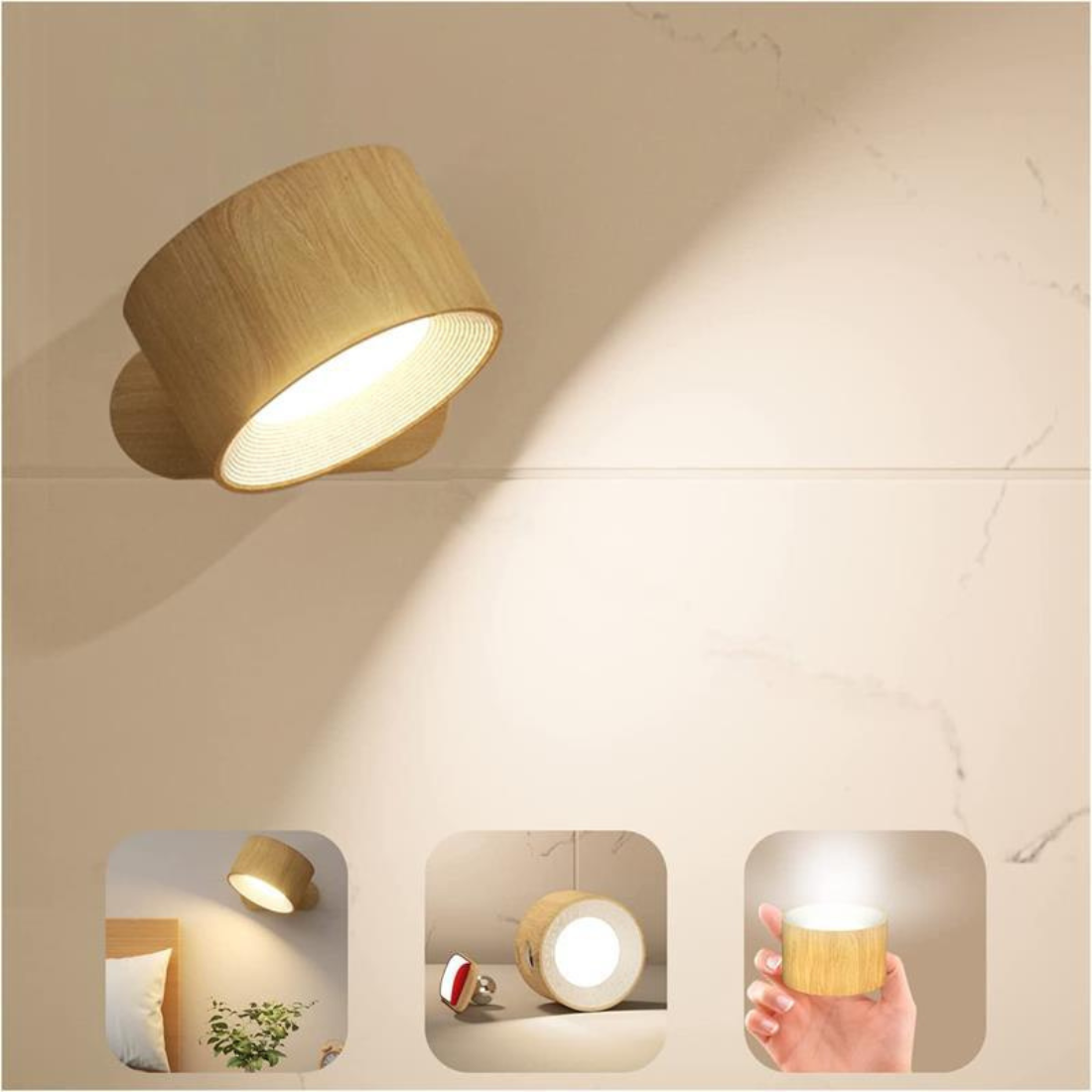 Flexilight | Wireless Wall Lamp with Touch and 360° Rotation