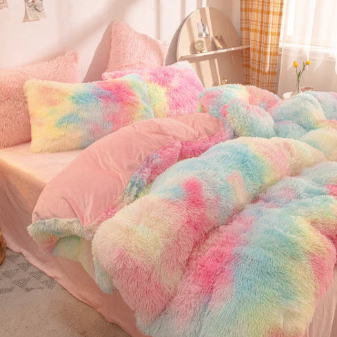 FluffCandy | Luxurious Long-Haired Duvet Cover for Winter Warmth