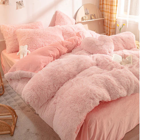 FluffCandy | Luxurious Long-Haired Duvet Cover for Winter Warmth