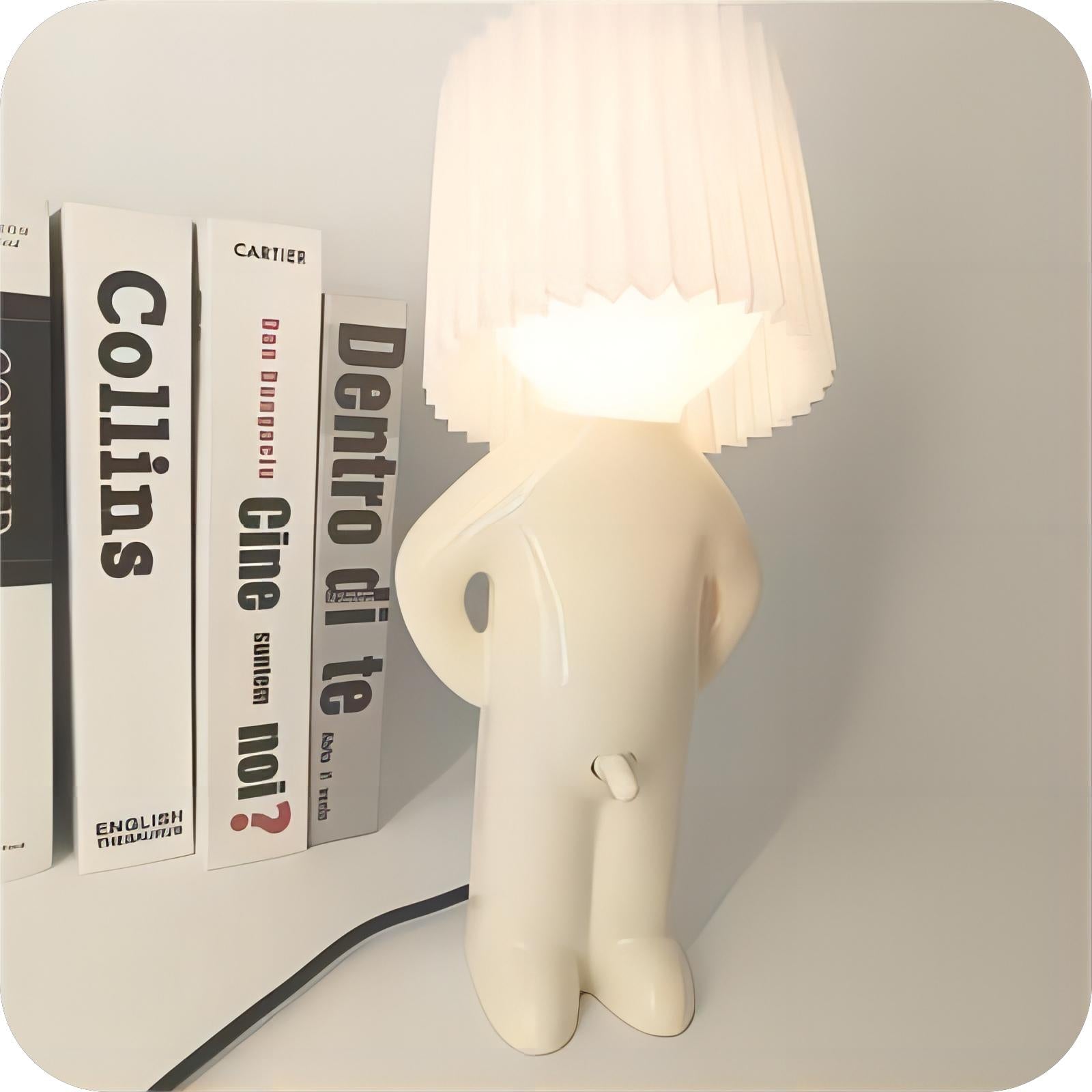 FunnyPal | quirky table lamp with colourful shade and E27 LED light