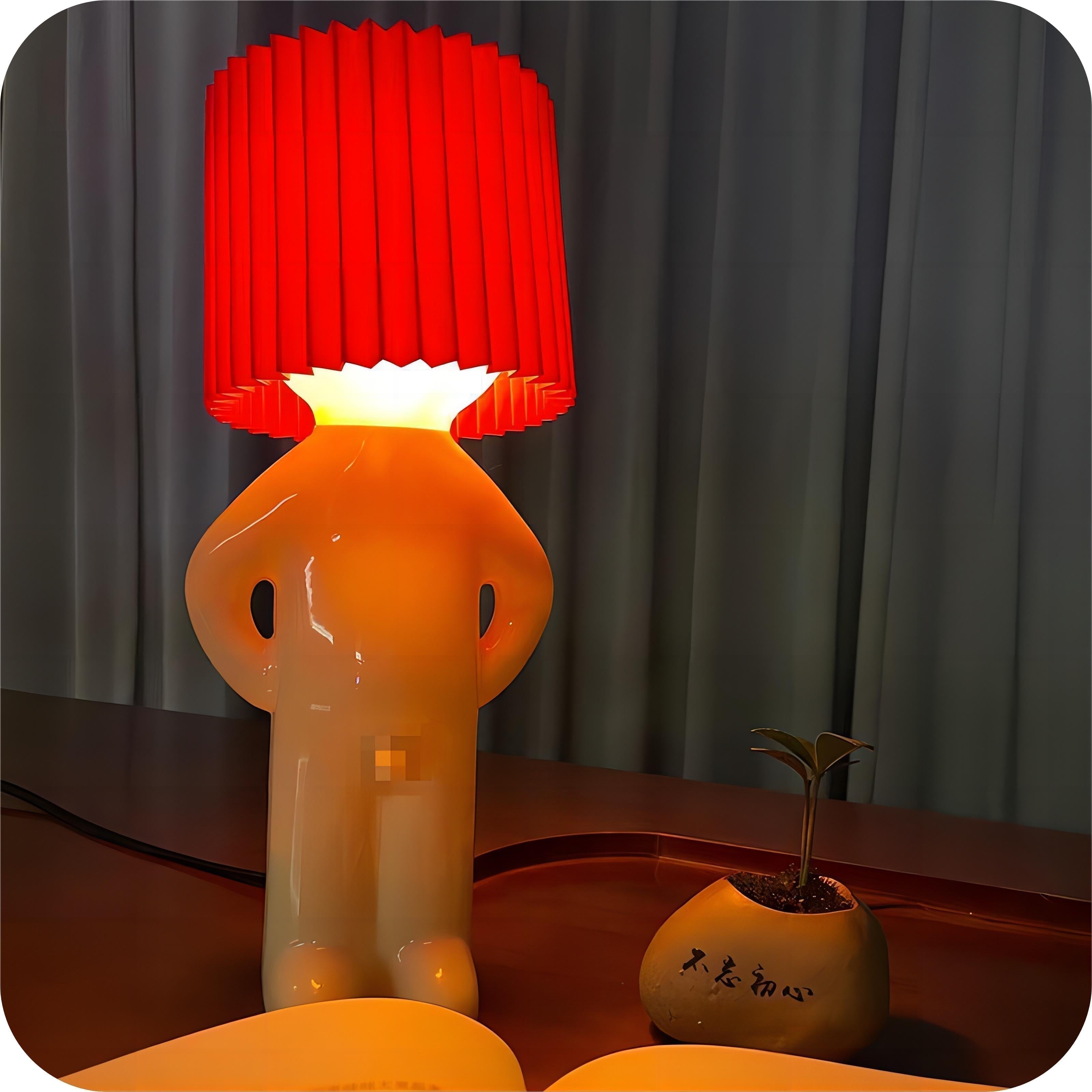 FunnyPal | quirky table lamp with colourful shade and E27 LED light