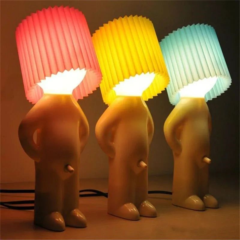 FunnyPal | quirky table lamp with colourful shade and E27 LED light