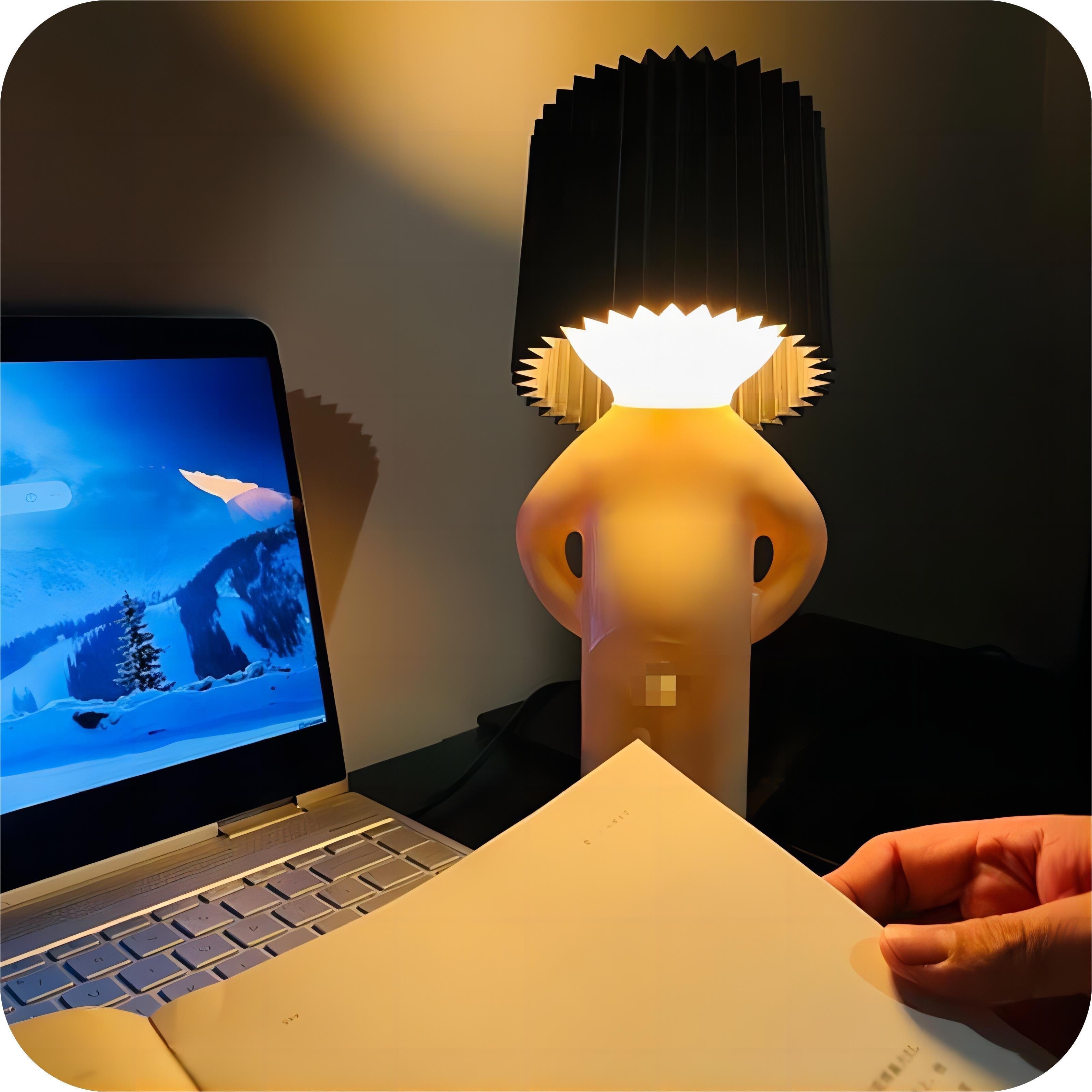 FunnyPal | quirky table lamp with colourful shade and E27 LED light