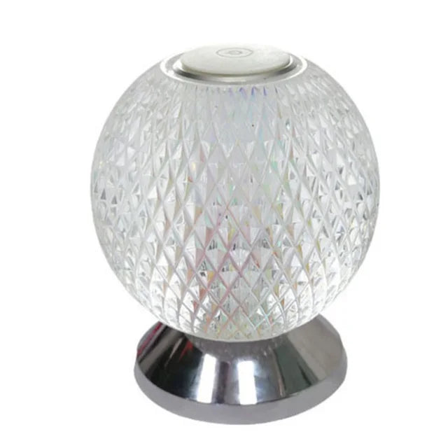 GlacierGlow | Wireless Crystal Ball Lamp