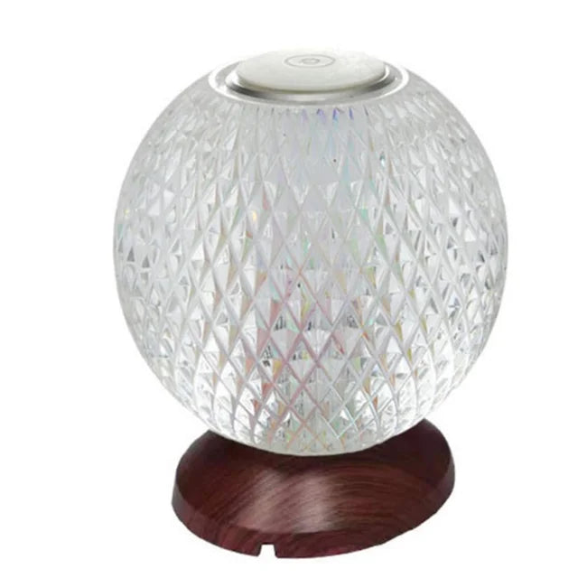 GlacierGlow | Wireless Crystal Ball Lamp