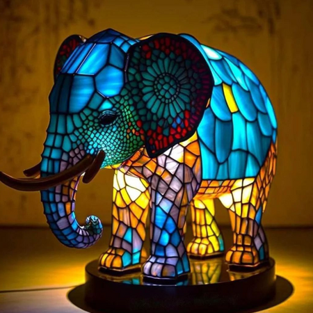 GlassGlow | Dimmable Designer Lamp with LED and Artistic Finish