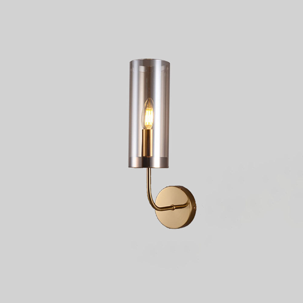 GoldMist | Cylinder Glass Wall Lamp