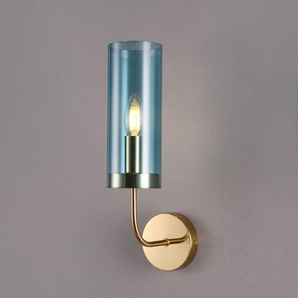 GoldMist | Cylinder Glass Wall Lamp