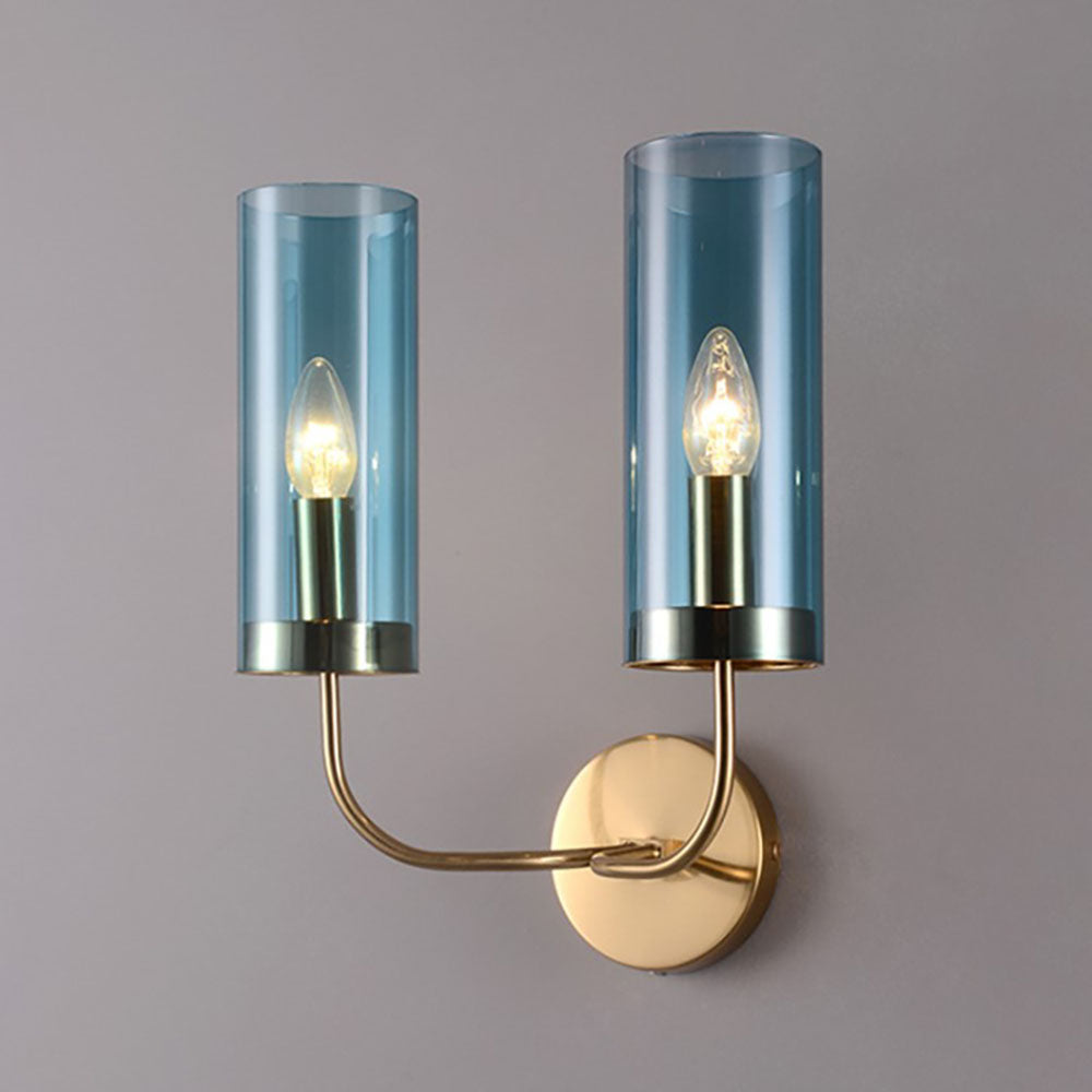 GoldMist | Cylinder Glass Wall Lamp