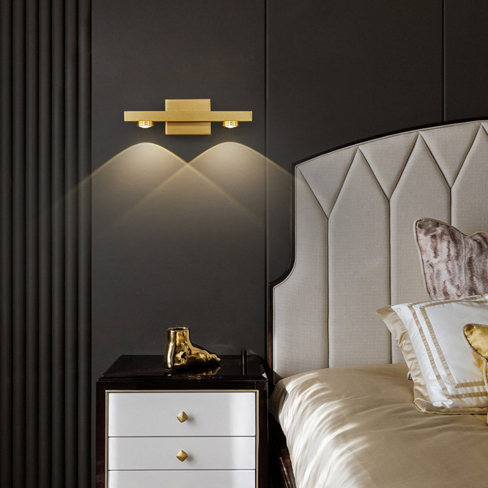 GoldWave | Elegant Gold Accent Wall Lamp