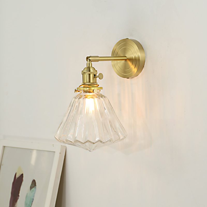 GoldenPrism | Crystal Facet Wall Lamp