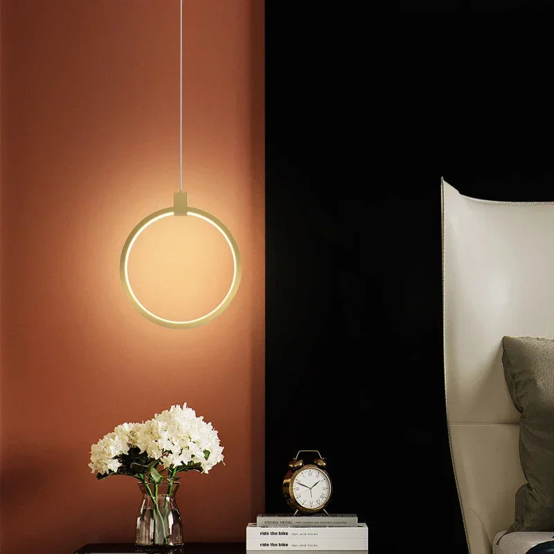 HaloRing | Elegant Double Ring Pendant Light