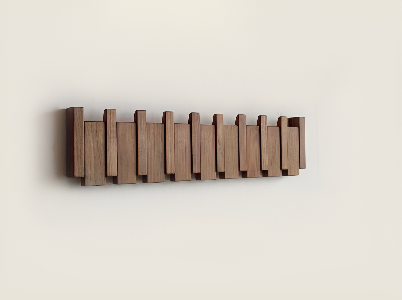 HarmonyHooks | Elegant Piano Key Wall Shelf