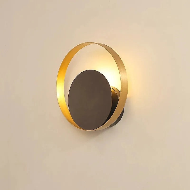 HelioGlow | Scandinavian Style Gold Accent Wall Lamp