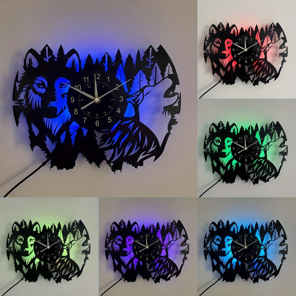 HowlTime | Calm Wolf Howl Clock