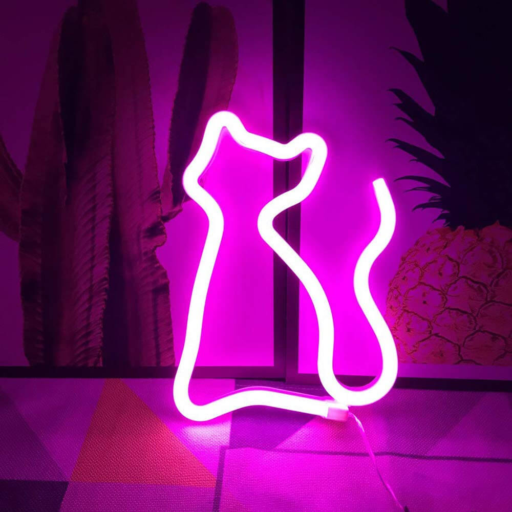 KittyGlow | Enchanting Neon Cat Lamp