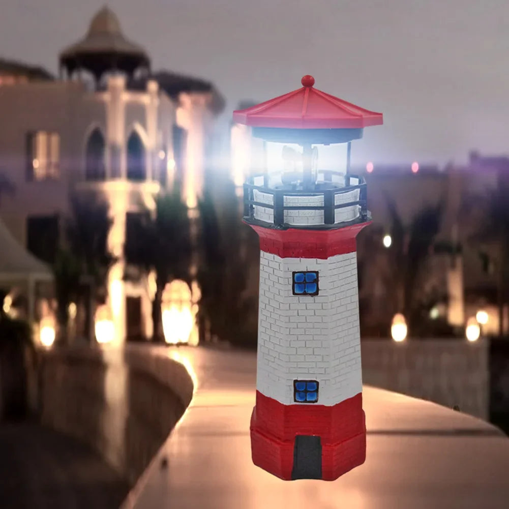 LighthouseGlow | Solar-Powered Garden Lamp