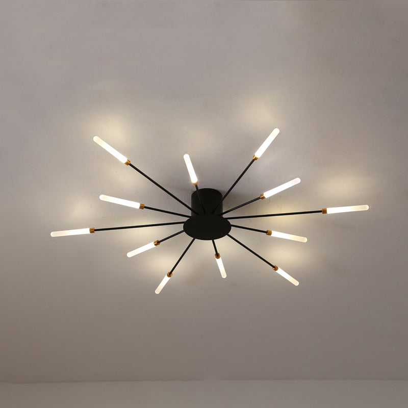 LuxeBurst | Modern Semi-Flush Loft Light