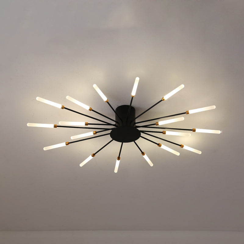 LuxeBurst | Modern Semi-Flush Loft Light