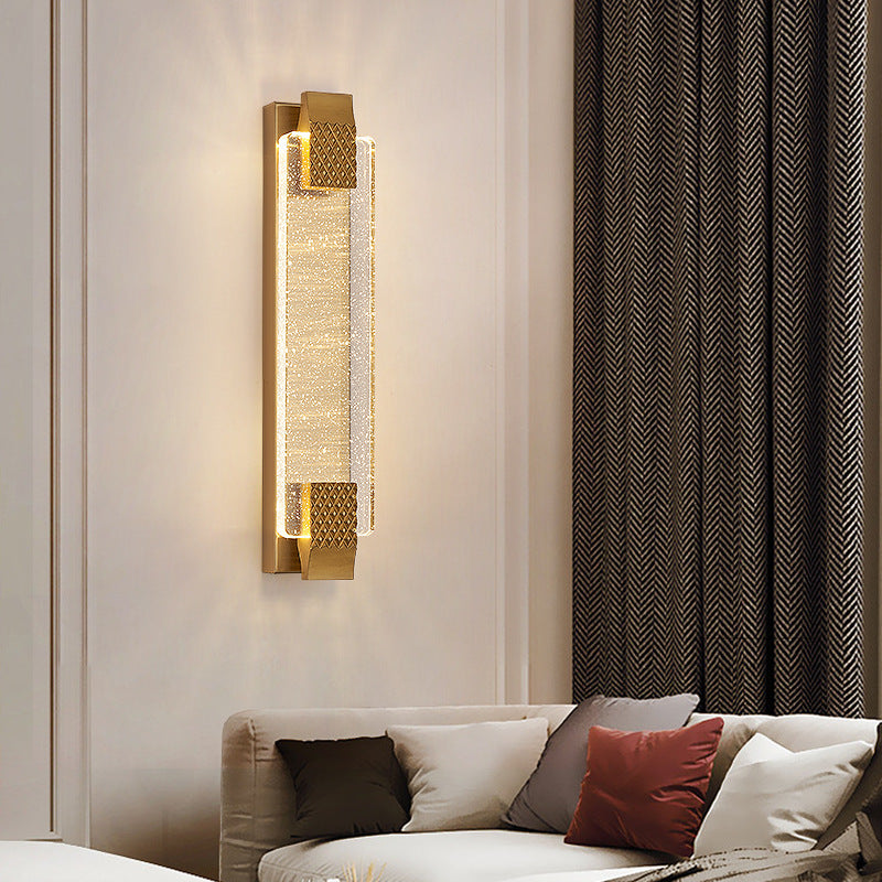 LuxeLine | Dimmable Crystal Wall Lamp