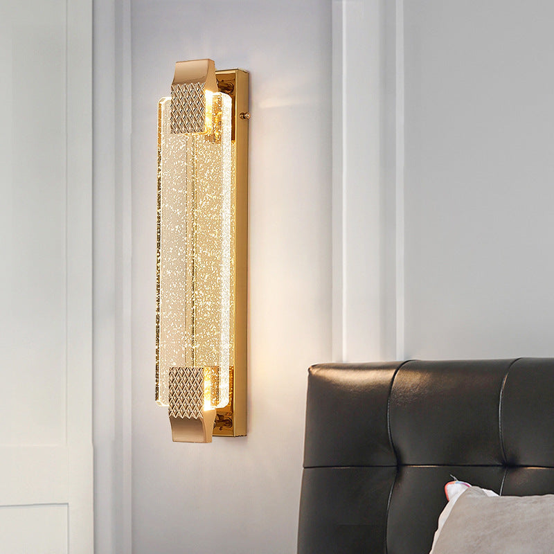 LuxeLine | Dimmable Crystal Wall Lamp
