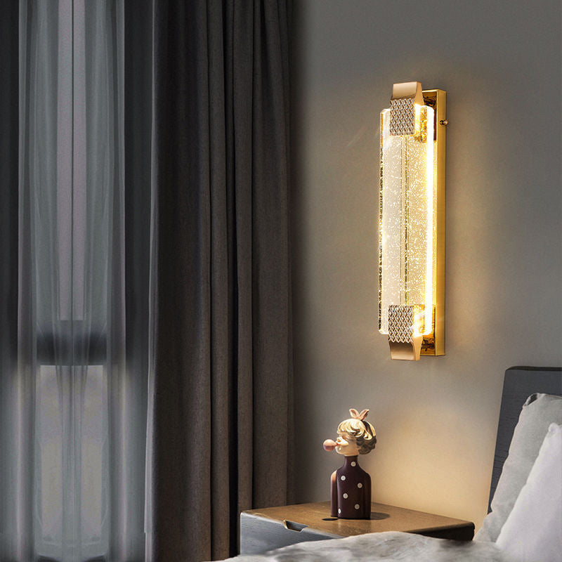 LuxeLine | Dimmable Crystal Wall Lamp