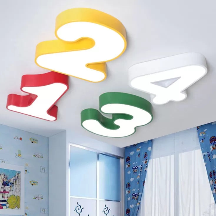 NumGlow | Colourful Number Ceiling Light