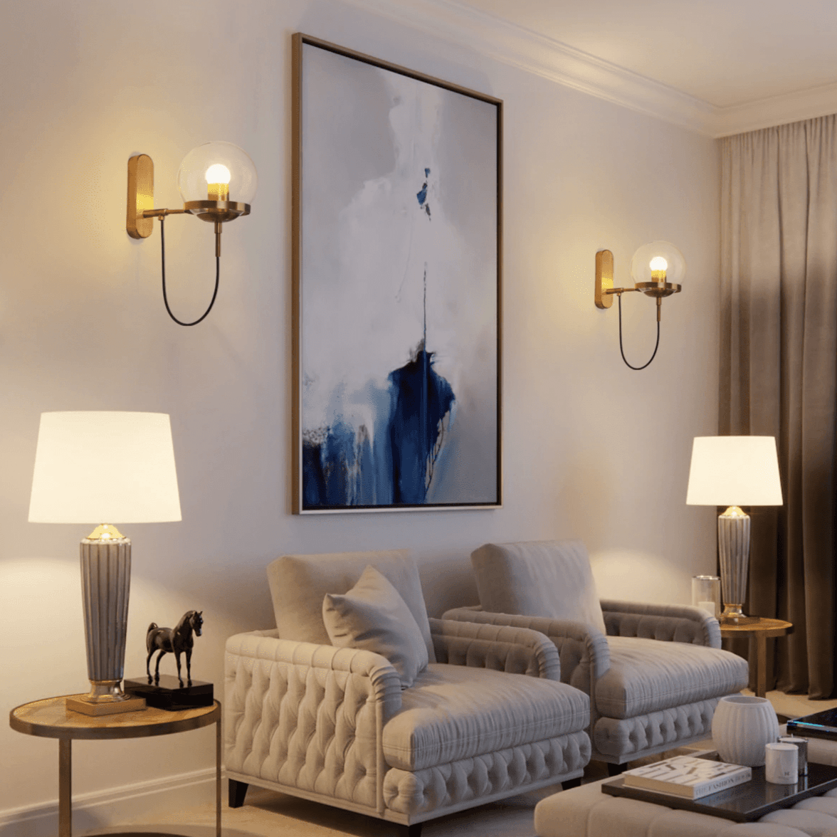 OrbitalLight | Slim Glass Wall Lamp