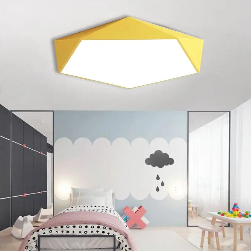 PastelLuxe | Modern Polygonal Ceiling Light