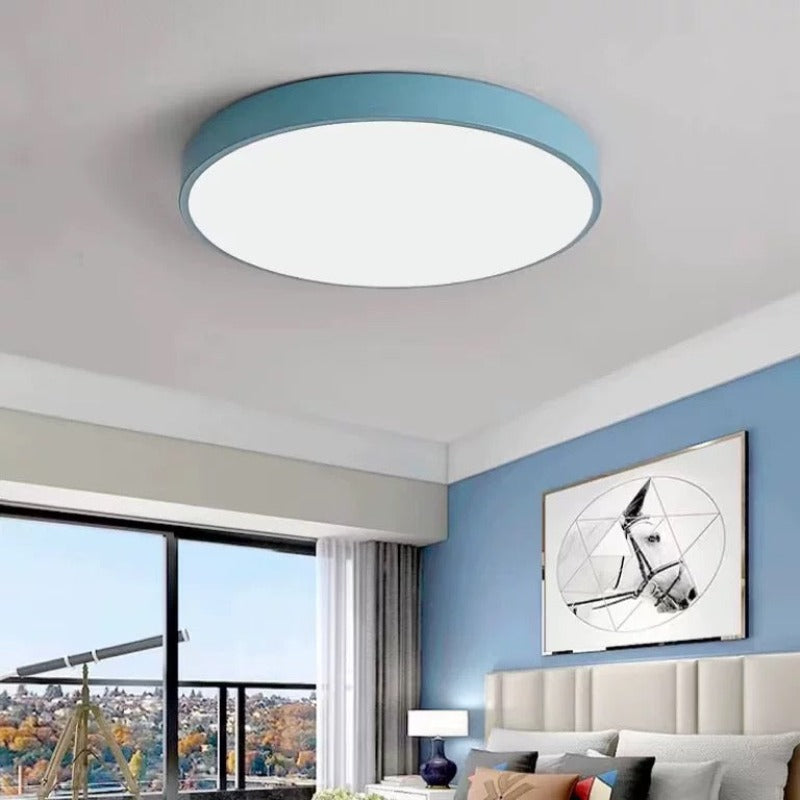 PastelRing | Round Ultra-Slim LED Ceiling Lamp for Modern Indoor Lighting