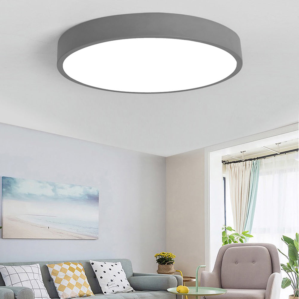 PastelRing | Round Ultra-Slim LED Ceiling Lamp for Modern Indoor Lighting