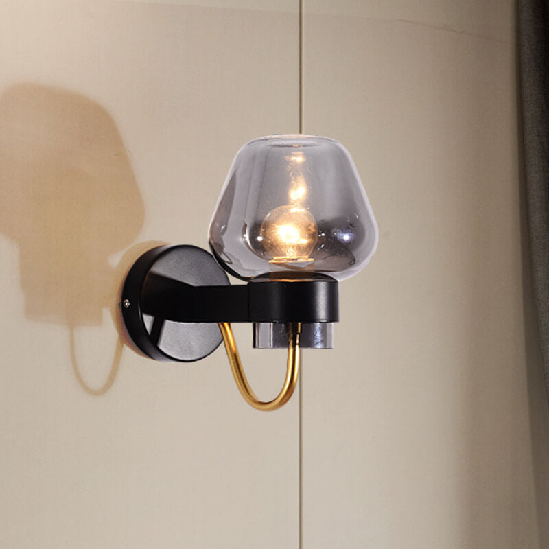 RadiantCurves | Modern Glass Wall Lamp