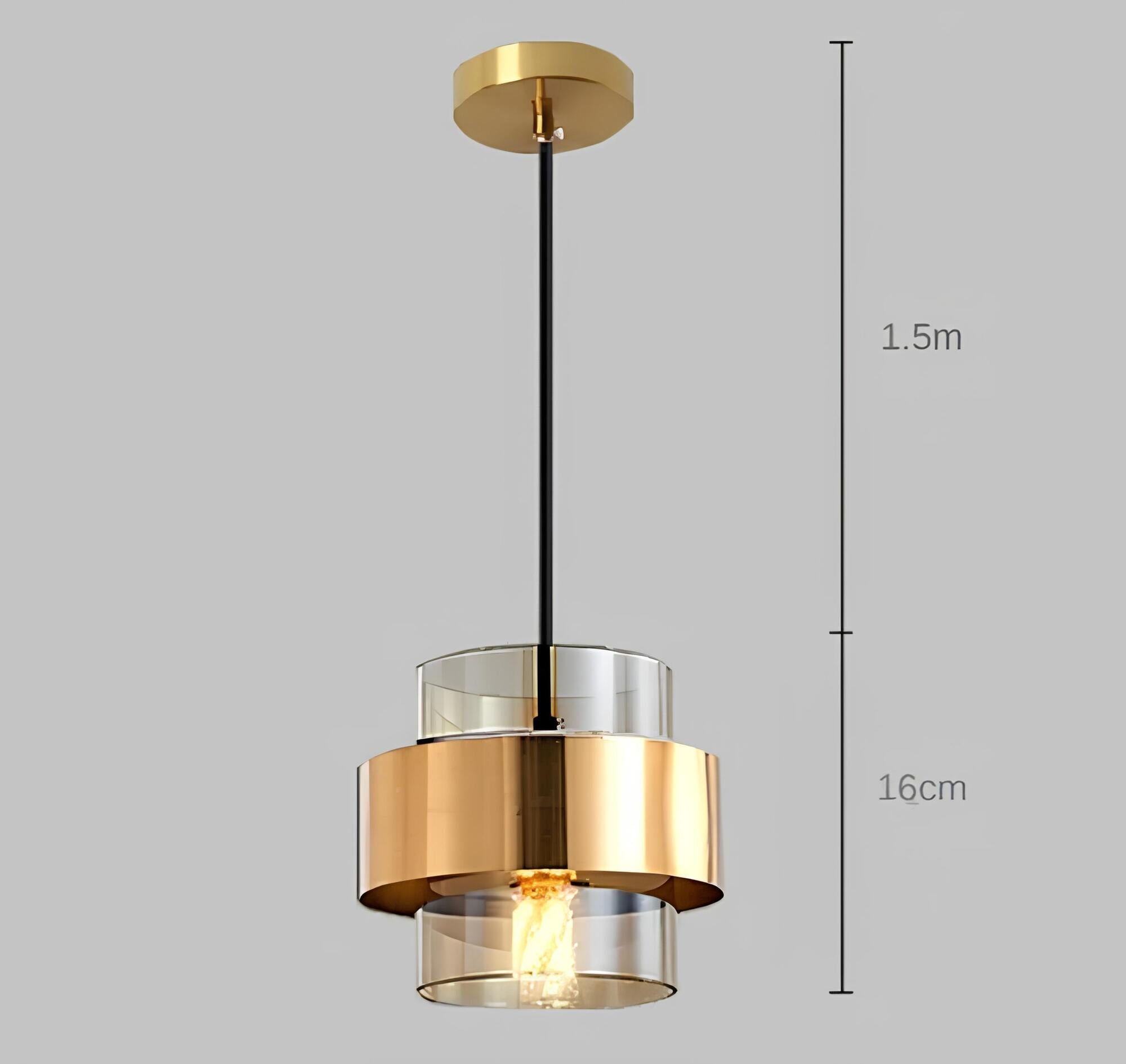 RadiantForm | Modern Glass & Metal Pendant Lamp