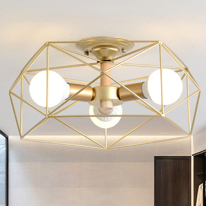 RadiantFrame | Stylish Open-Basket Ceiling Lamp